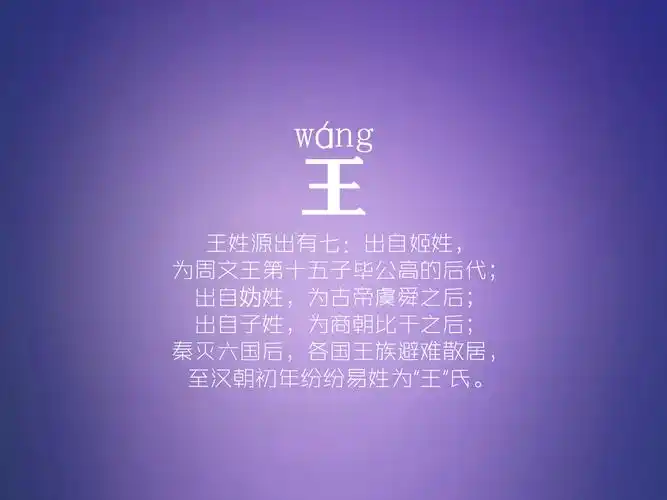 百家姓,百家姓壁纸,文字,王,简约,文字控,炫简百家姓壁纸图片