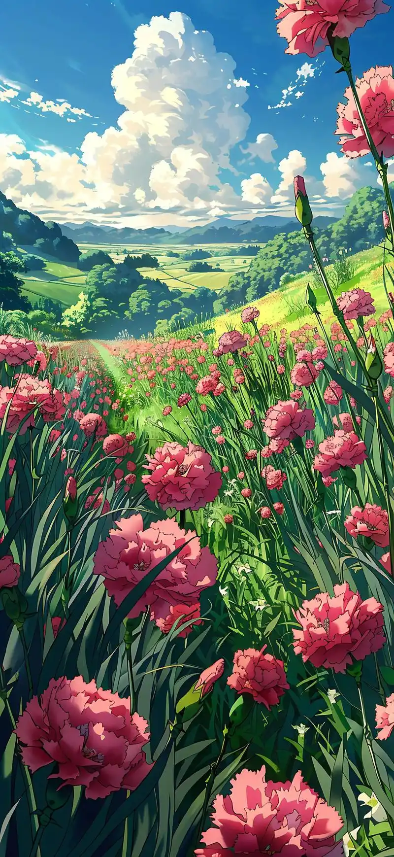 原创壁纸丨大自然风景003 #壁纸 #宫崎骏 #治愈系 - 抖音