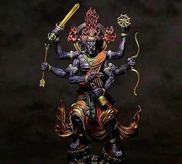 佛教:金刚夜叉明王,噉食一切恶业之众生,欲除难求官可修奉此尊