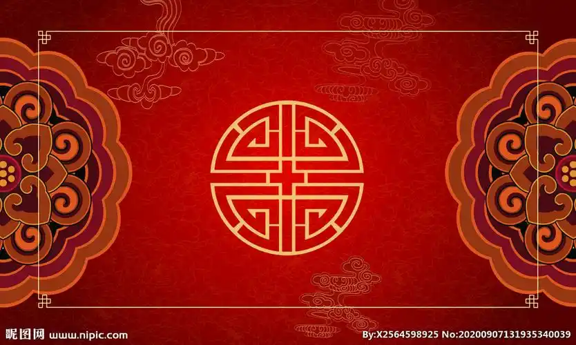 中式婚礼背景图片