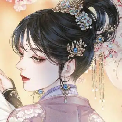 白灏宇动漫头像女生古风你来时星河璀璨你走时我的银河仿佛陨落