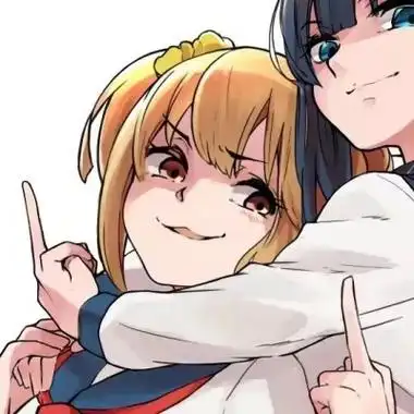 一左一右的动漫闺蜜头像冷酷霸气图片