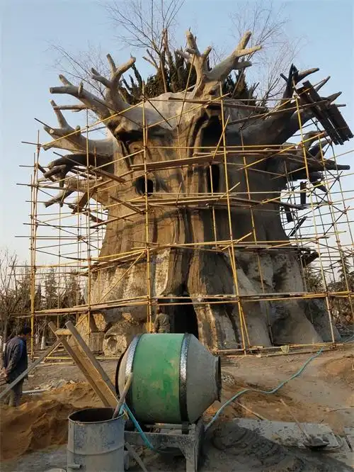 通州做假树通州仿真水泥树效果图