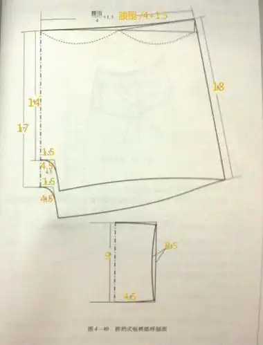 儿童平角内裤裁剪纸样