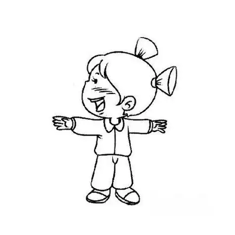 做操的小女孩做操的小女孩简笔画人物简笔画小鸭子儿童乐园