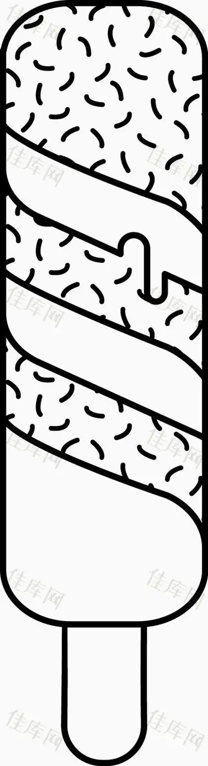100种冰淇淋简笔画可爱 冰淇淋简笔画大全可爱