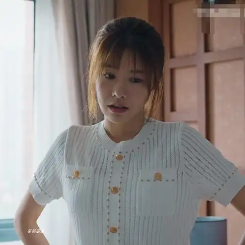 幸福针织新款2022时尚套装裤子同款福到马昕墨毛针织衫