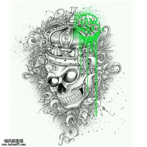 手臂纹身手稿素材-小丑手臂纹身手稿素材/女生手臂纹身手稿素材/手臂