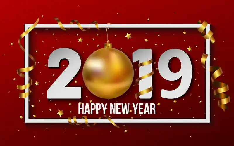 新年快乐的创意英文设计壁纸图片