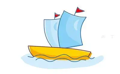 简笔画小帆船的画法
