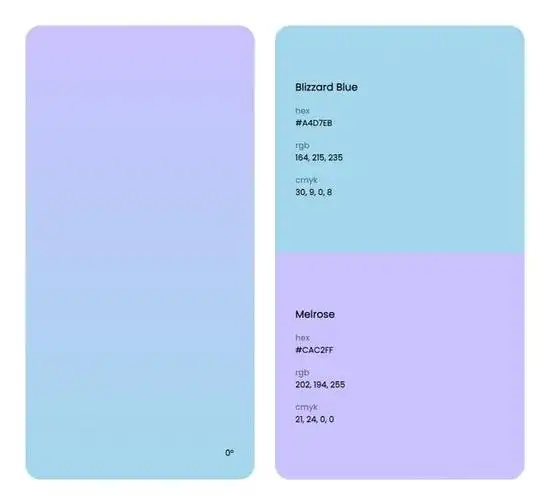 蓝色系色彩搭配方案