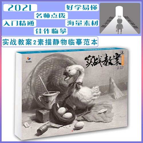 实战教案2素描静物临摹范本 2021烈公文化桂佳伊素描基础单体组合几何