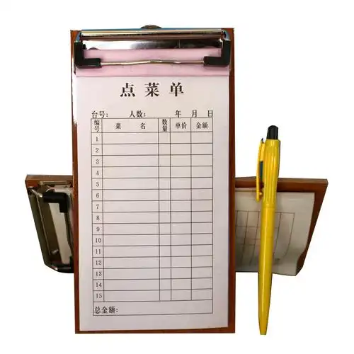 点菜单 一联 菜单本 二联批发 三联无碳复写两联 单层手写空白厚