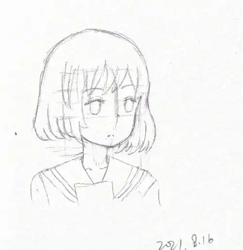 816临摹四分之三侧面人物