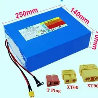 18650锂电池组48v38000mah2000w电动自行车电池内置50a bms-阿里巴巴