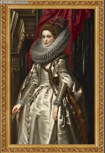 宫廷贵妇油画图片素材