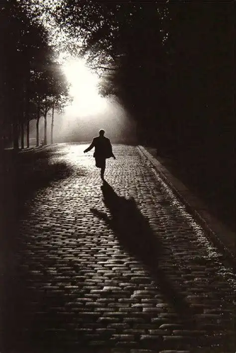 有没有类似于下面这种风格的图片,一个男人的背影或侧面,优雅而孤独!