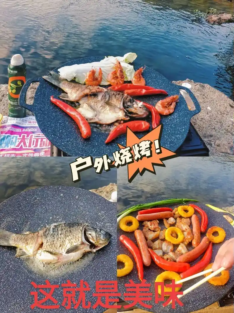 户外烧烤美食治愈.希望美食带来的快乐能治愈内心的忧伤.