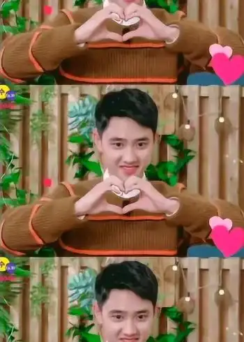 都暻秀比心合集,鹅式比心好可爱啊!