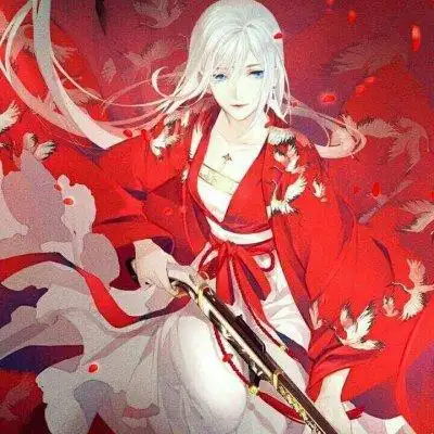 红衣女生古风动漫头像