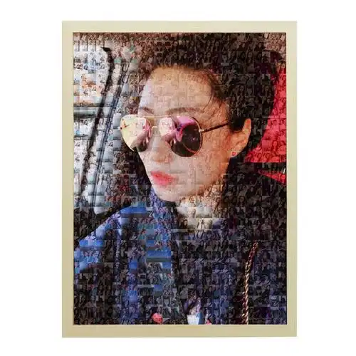 520片马赛克照片拼图定制真人人像配框diy木质拼图