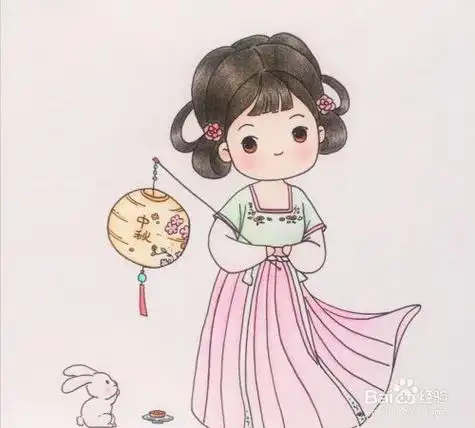 汉服简笔画手绘长裙 汉服简笔画手绘长裙抹胸