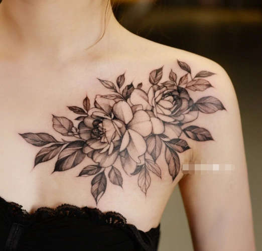 女生胸部遮盖纹身胸口遮盖什么图案好看2