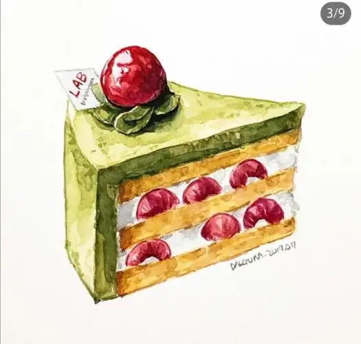 [水彩分享]一组超诱人的水彩甜点插画,发胖真的不能怪我啊!