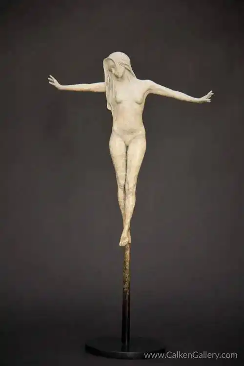 michaeljamestalbot精致的女性青铜雕塑