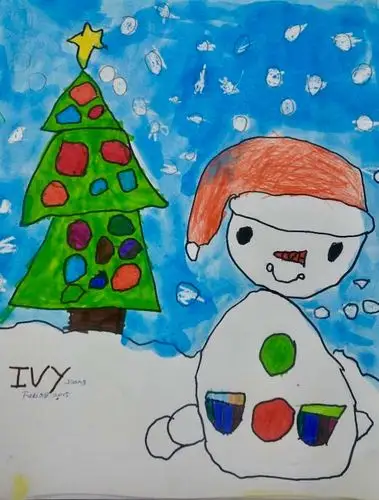 小格格四五岁期间绘画作品