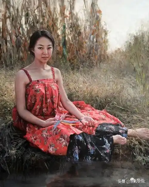 太美了,超凡脱俗的东方女性之美!张锦龙油画人物作品欣赏