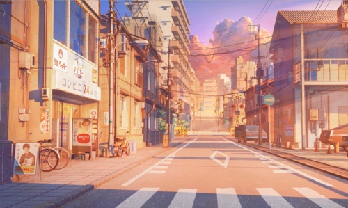 日系动漫街景动态壁纸