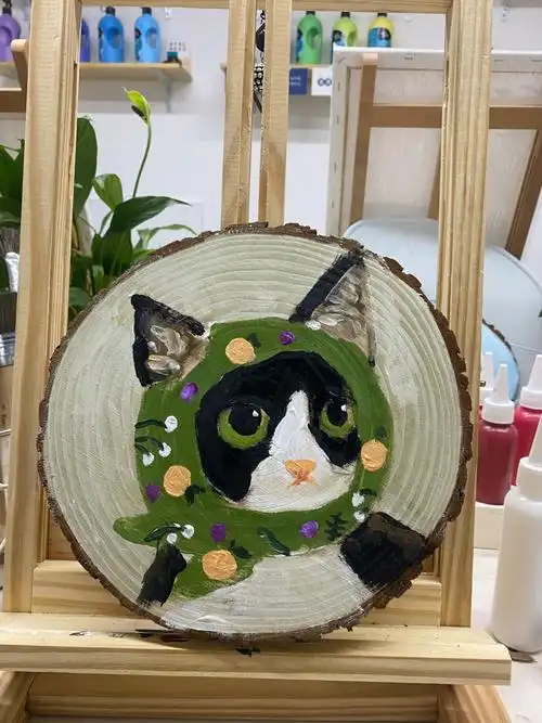 装饰画零基础丙烯画动物画有步骤图呦