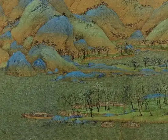 北宋 王希孟 《千里江山图》局部 故宫博物院藏