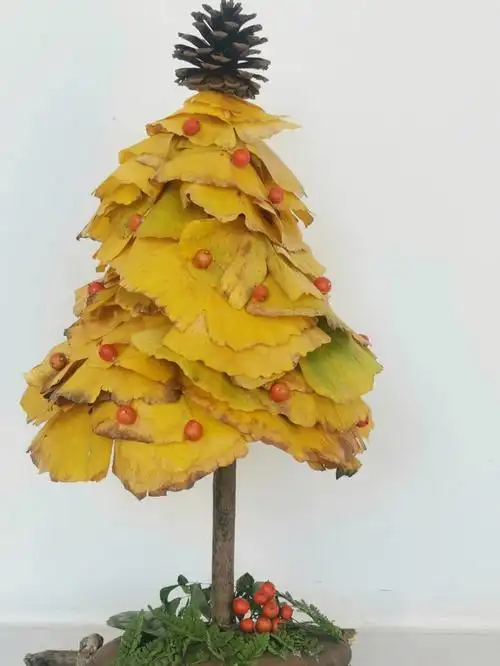 银杏叶圣诞树教程一起来做美美的圣诞树