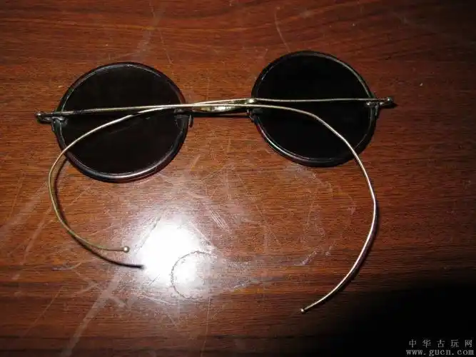 清朝(鎏金)金丝水晶墨镜