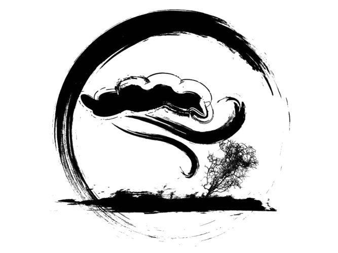 水墨暴风天气图片