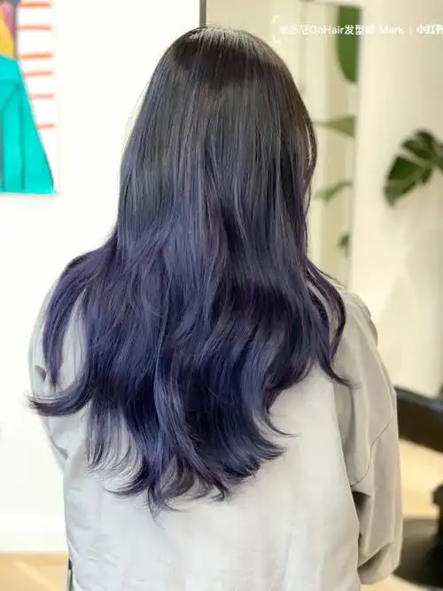 悉尼画染高级感蓝紫渐变