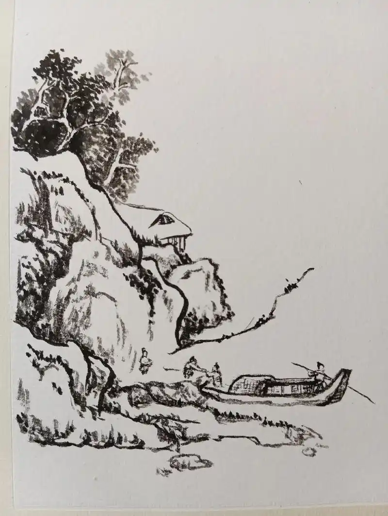 国画 #风景 #手绘国画作品 #水墨写意 #山水画  - 抖音