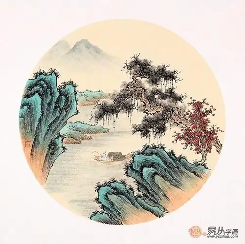 山水画图片头像 山水画图片头像女生