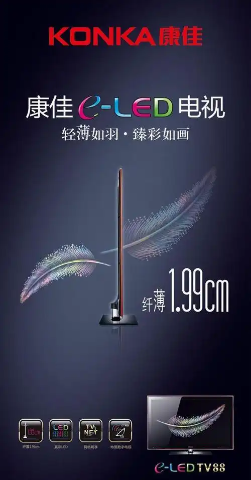 康佳液晶电视宣传单页psd素材平面广告素材免费下载(图片编号:1500860