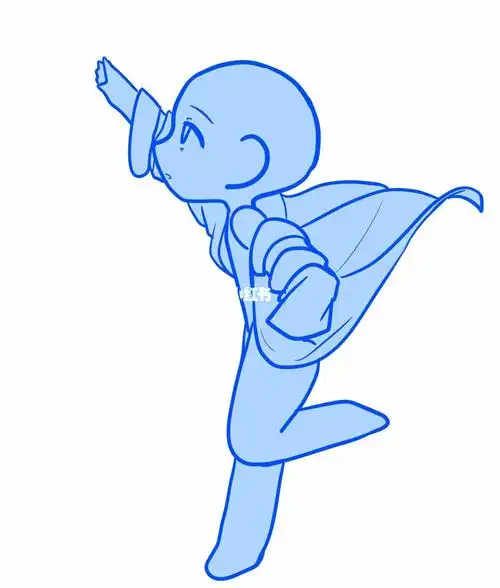 绘画参考敲可爱的q版斗篷小飞侠