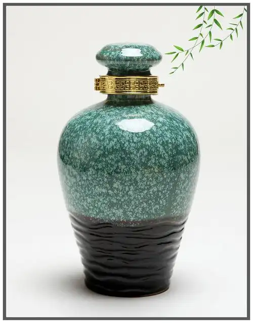 古苑陶瓷 宜兴2斤装窑变色釉陶瓷酒瓶酒壶酒罐黄酒白空酒瓶酒坛子_4