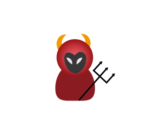 如何使用a画红色的考通小恶魔?