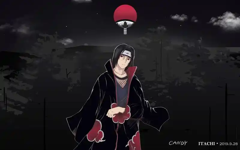 【鼬神】板绘过程 给朋友画的壁纸 个人记录向_哔哩哔哩_bilibili