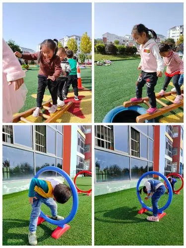 柳陂镇中心幼儿园中(2)班——户外体育游戏活动掠影