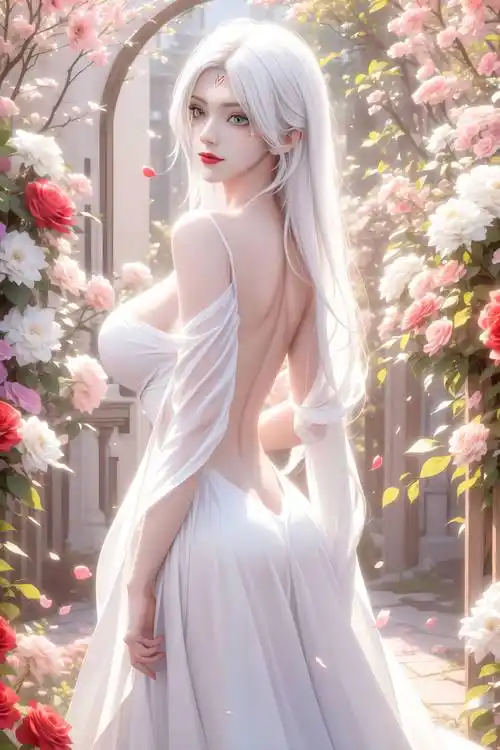 国漫女神ai超高清手机壁纸:九尾妖狐小白,诱人身材谁能不爱?