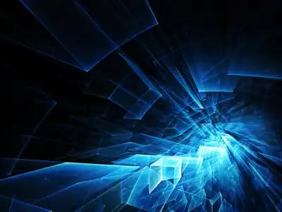 简单背景,蓝黑色抽象背景模糊渐变蓝黑色的颜色圆窗体抽象背景深色