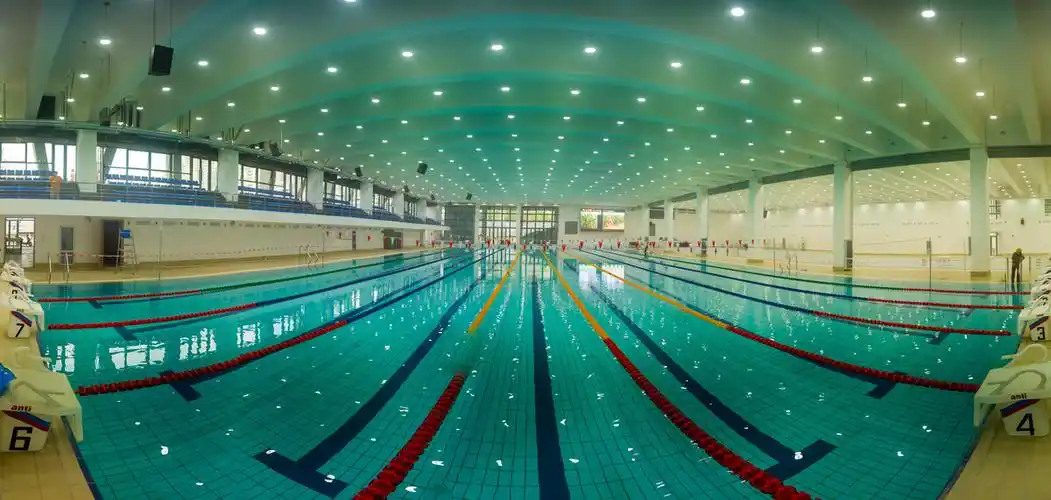 建筑摄影华中科技大学游泳馆工程竣工曾院平摄影