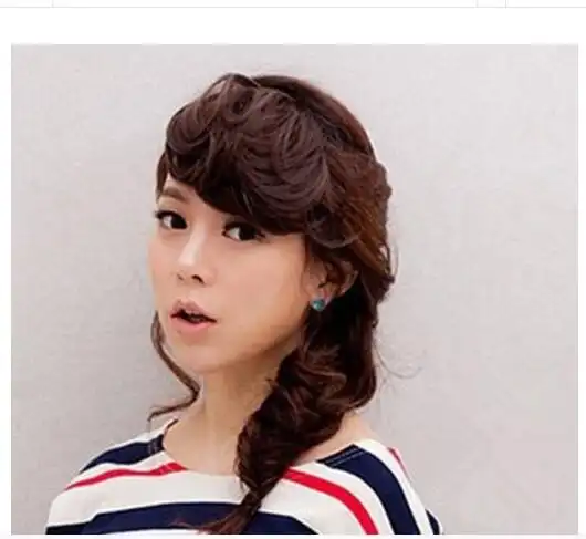 只烫前刘海发型如何扎